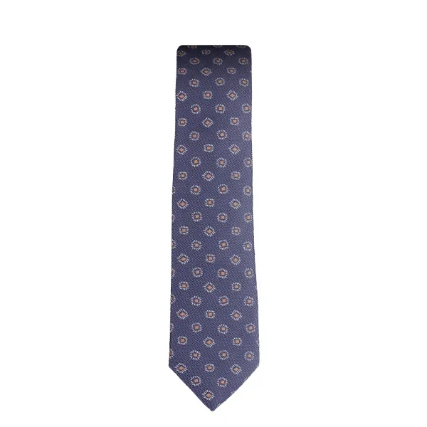 blue Brown Tie 8119