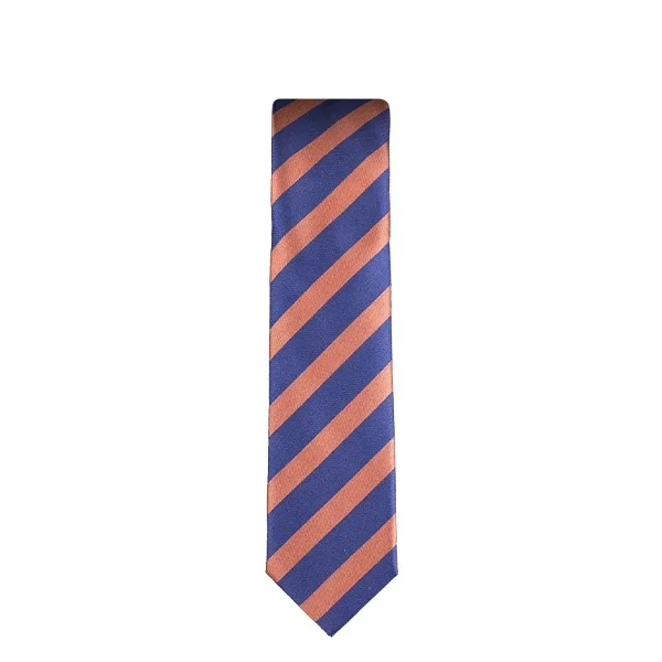 Navy Brown Striped Tie 8123