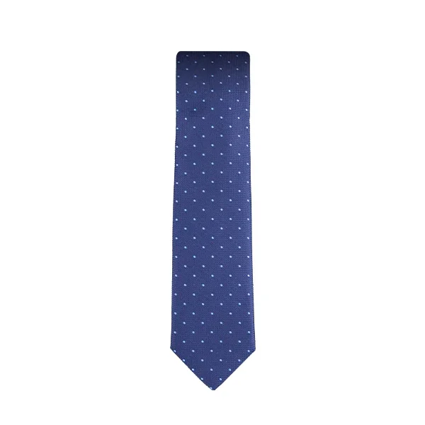 Navy Spotted Tie 8126