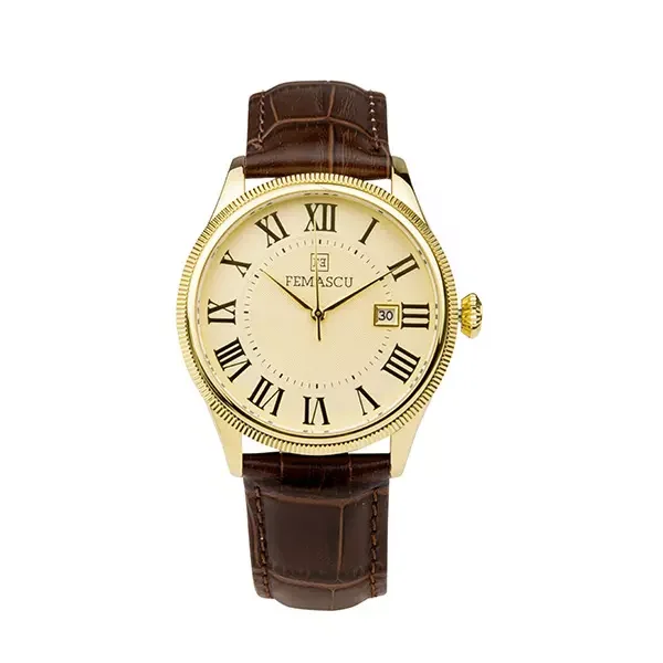 Brown Leather Watch 8401