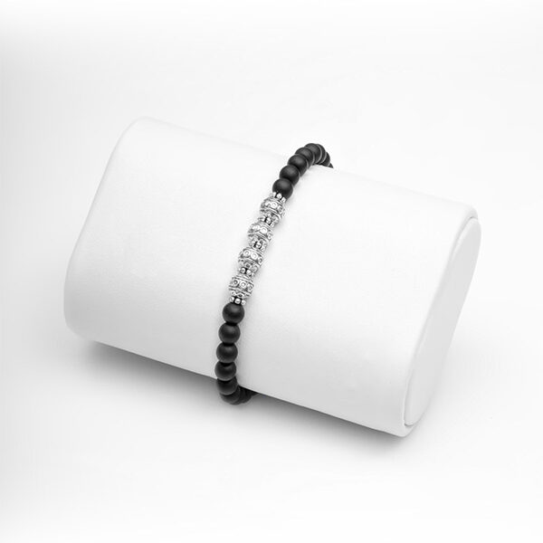 Bracelet Silver+Black 8635