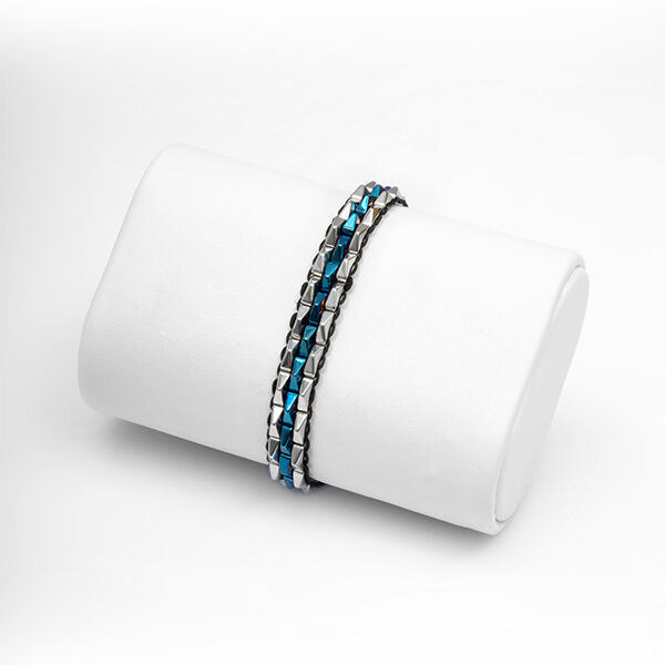 Bracelet silver+Blue 8640