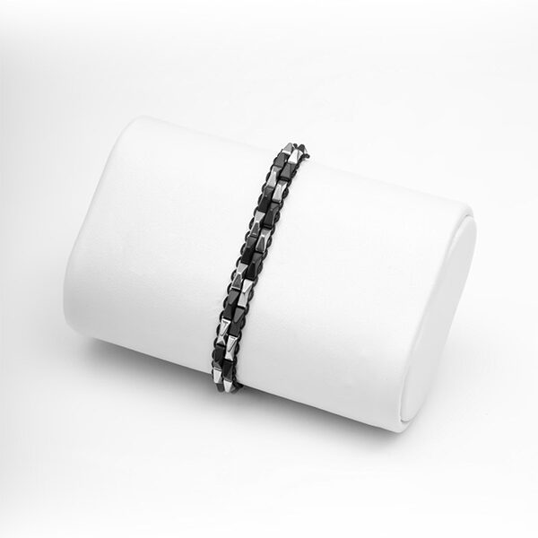 Bracelet Silver+Black 8642