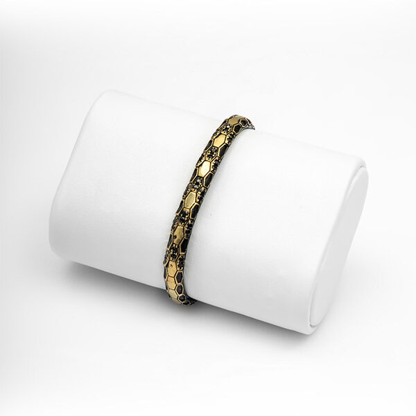 Bracelet Black with Gold 8658