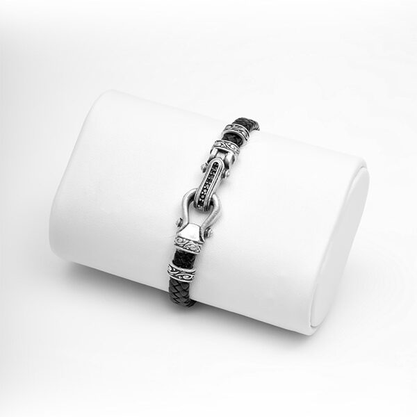 Bilezik Siyah Deri 8659